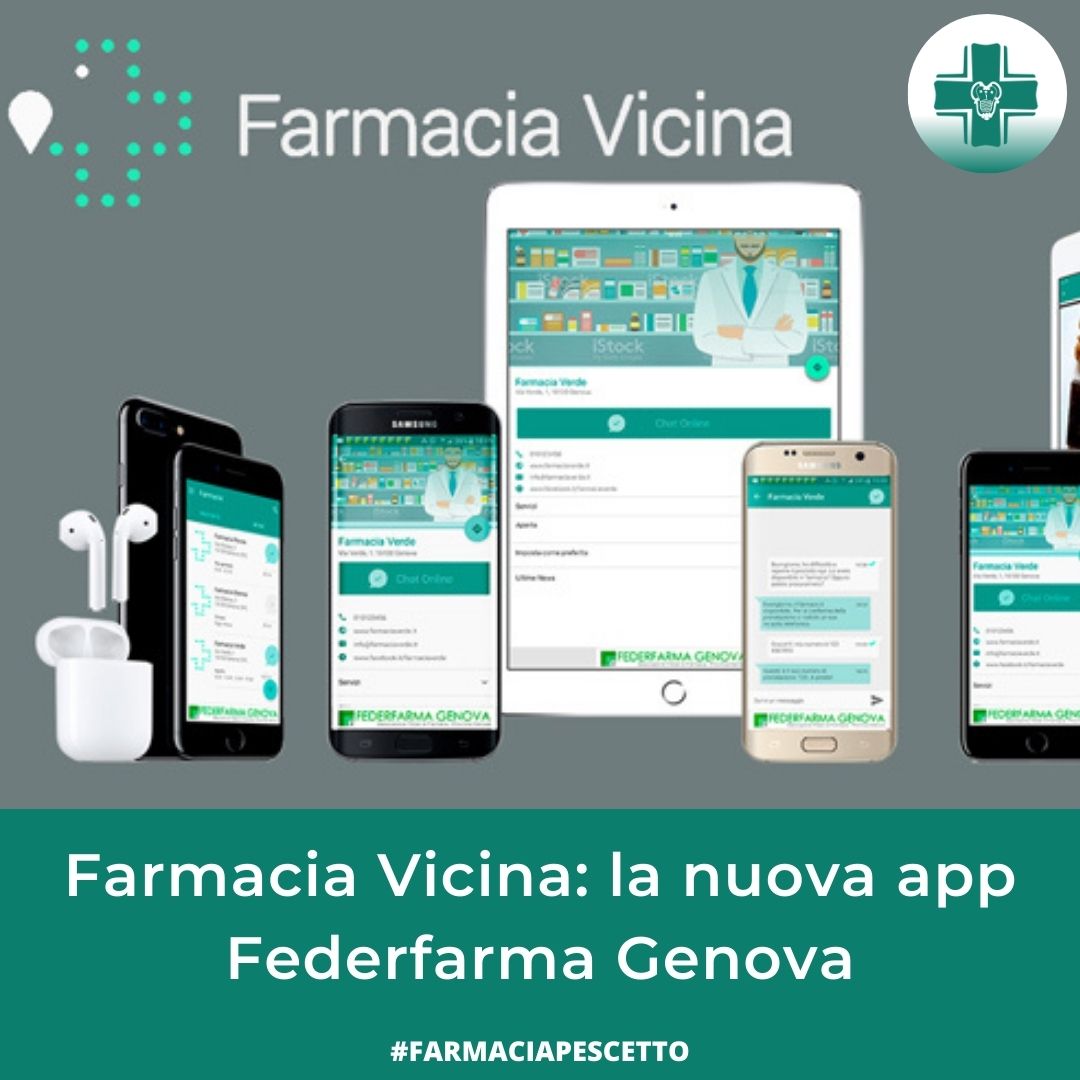Farmacia Vicina: la nuova app Federfarma Genova